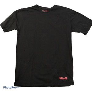 ELLE Clothing Short Sleeve T-Shir Logo Ellenelle Embroidered  / Black / Ml 2XL